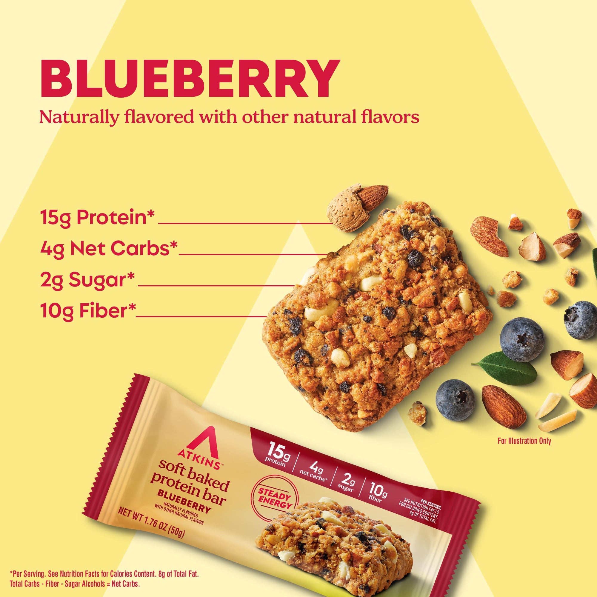 Blueberry High Protein Soft Baked Bars - Image 2
